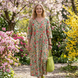 Colin | Scatter Flower Midi Dress