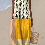 Leah™ Polka Colorblock Midi Dress