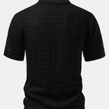 V-Neck Polo Shirt with Hook