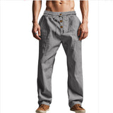 Owen Mitchell | Relaxed Linen-Blend Beach Trousers For Men