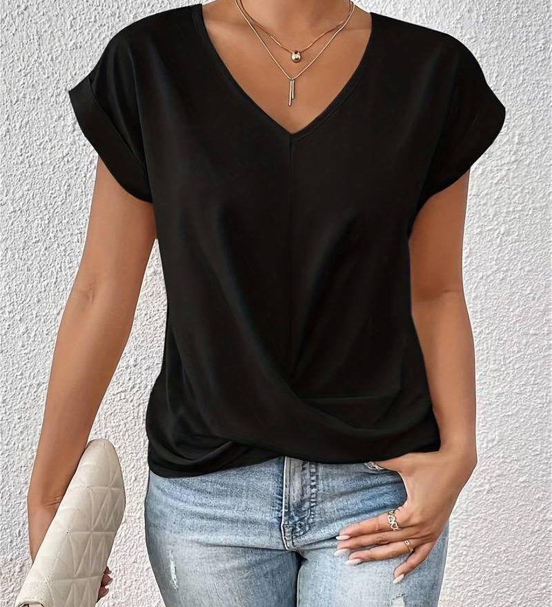 Paola™ - Elegant Short Sleeve T-Shirt