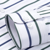 Long Sleeve Striped Button-Up Shirt