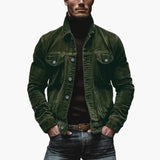Ethan Calloway | Textured Button Jacket For Men