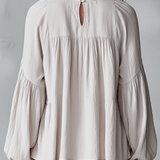 Airy Vintage-Inspired Ruffle Soft Ruffle Bohemian Blouse