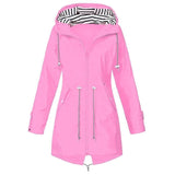 GENZINA - Elegant Long Raincoat for Stylish Protection