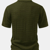 V-Neck Polo Shirt with Hook