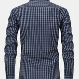 Long Sleeve Checkered Shirt with Buttons