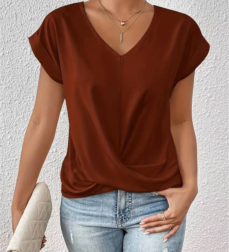 Paola™ - Elegant Short Sleeve T-Shirt