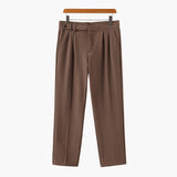 Alessio Romano | Tailored Pleated Trousers with Refined Structure For Men