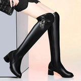 Lavine - Luxury Leather Overknee Boots for Optimal Warmth