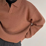 Lorenzo Virelli | Textured Knit Polo Sweater with Refined Minimalism For Men