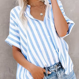 Nina™ - Elegant Striped Shirt