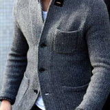 James Whitfield | Retro Wool-Blend Cardigan Jacket For Men