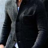 Luca Bellamy | Tailored Knit Button Jacket For Men