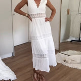 Anna™ - Lace Tank Dress with V-Neck