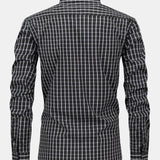Long Sleeve Checkered Shirt with Buttons