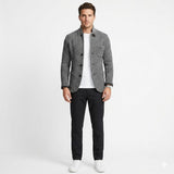 Luca Bellamy | Tailored Knit Button Jacket For Men