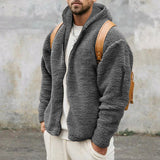 Ethan Moreau | Sherpa Zip Hoodie For Men