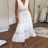 Anna™ - Lace Tank Dress with V-Neck