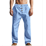 Owen Mitchell | Relaxed Linen-Blend Beach Trousers For Men