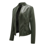SLAVKA - Elegant leather jacket for a trendy look