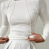 Charlotte™ - Elegant Long Sleeve Top