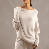 Batwing Sweater | Loose Fit | One Shoulder | Knitted Sweater | Women's Clothing