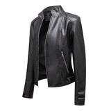 SLAVKA - Elegant leather jacket for a trendy look