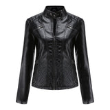 ANDRIJANA - Elegant leather jacket for a chic look