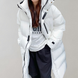 Jaana - Elegant and Long Women's Coat for Colder Days