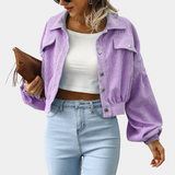 Roksana - Trendy ribbed women's jacket for a stylish look