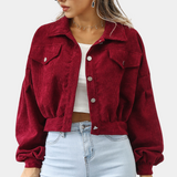 Roksana - Trendy ribbed women's jacket for a stylish look