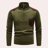 Ignatius - Timeless Elegance: Half Zip Sweater for the Contemporary Man