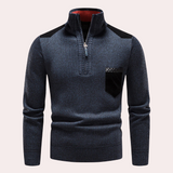 Ignatius - Timeless Elegance: Half Zip Sweater for the Contemporary Man