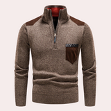 Ignatius - Timeless Elegance: Half Zip Sweater for the Contemporary Man