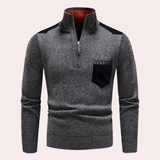 Ignatius - Timeless Elegance: Half Zip Sweater for the Contemporary Man