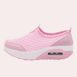 Stylish and breathable women's trainers with comfortable wedge heel