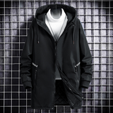 Herwig - Trendy warm men's coat with stylish colour gradient