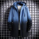 Herwig - Trendy warm men's coat with stylish colour gradient