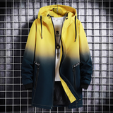 Herwig - Trendy warm men's coat with stylish colour gradient