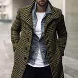 Stylish Checkered Men's Coat - CHRISTOPHER