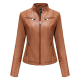 MARIJA - Elegant leather jacket for a timeless look