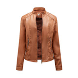 SLAVKA - Elegant leather jacket for a trendy look