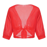 Chiffon Blouse – Lightweight Chiffon Front-Tie Blouse for Women