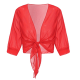 Chiffon Blouse – Lightweight Chiffon Front-Tie Blouse for Women