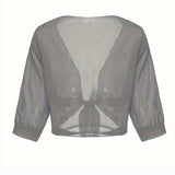Chiffon Blouse – Lightweight Chiffon Front-Tie Blouse for Women