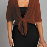 Chiffon Blouse – Lightweight Chiffon Front-Tie Blouse for Women