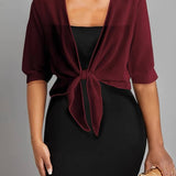 Chiffon Blouse – Lightweight Chiffon Front-Tie Blouse for Women