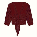 Chiffon Blouse – Lightweight Chiffon Front-Tie Blouse for Women