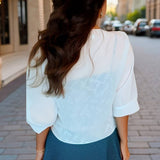Chiffon Blouse – Lightweight Chiffon Front-Tie Blouse for Women